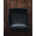 Leather valet tray