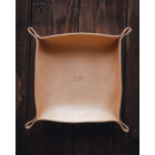 Leather valet tray