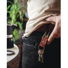 Leather keychain